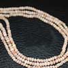 Natural Pink Opal Faceted Roundel Beads Length is 14 Inches and Size 3mm approx
